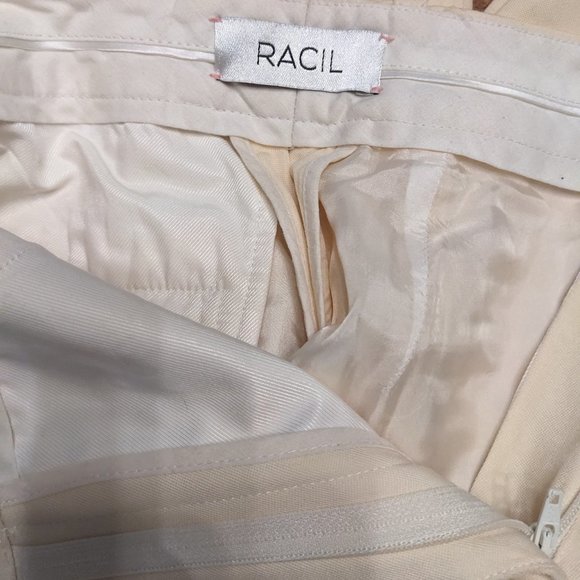 Racil High-Waisted Ivory Wool Pants - EUC - Picture 3 of 4